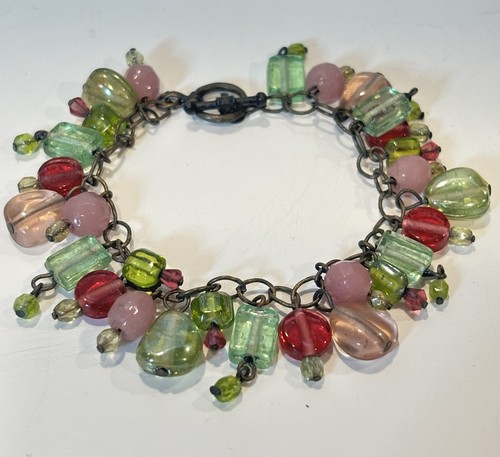Bracciale vintage perline - bracciale,
