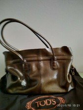 TOD’S Borsa color bronzo, a spalla o a mano. Usata pochissimo