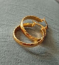 ORECCHINI A CERCHIO COLORE ORO DONNA FASHION 8 Grammi Lega 0239