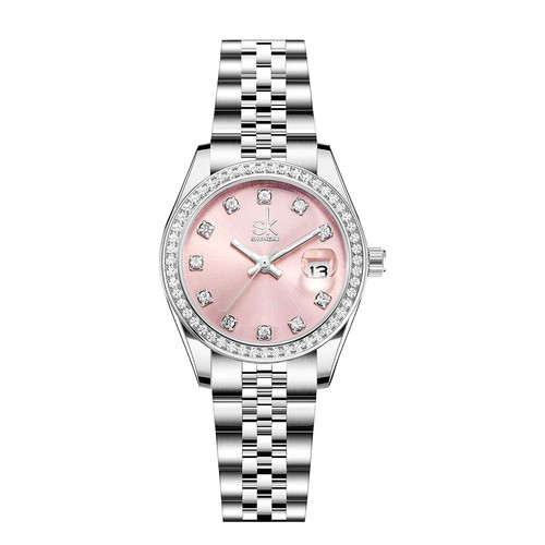 Donna cristallo accentato con