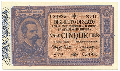 Lire biglietto stato - lire,