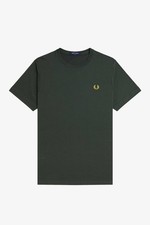 Fred Perry T-shirt Girocollo Verde - Taglia M Abbigliamento Uomo T-shirts