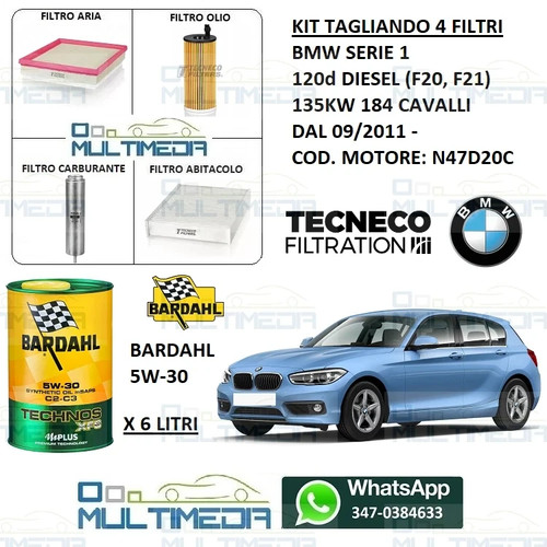 Kit tagliando filtri olio - kit,