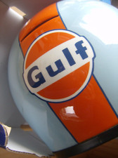 Casco integrale vintage Buell 1970 scritta GULF taglia 54/55 old classic moto