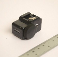 Minolta fotocamera vintage 16mm staffa portaflash originale da collezione