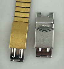 Lotto 2 Chiusure Per Orologio Deployante Fibbia Acciaio Nuove 15/16mm Ricambi