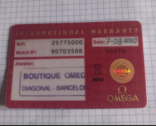 Omega garanzia anno - omega,