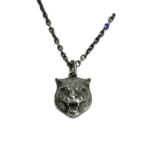 Collana con ciondolo testa - , di