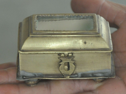 Vintage ottone specchio - vintage, in