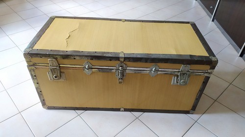 Baule antico rivestito tipo - antico,