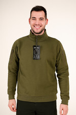 FELPA UOMO RAGAZZO MEZZA ZIP