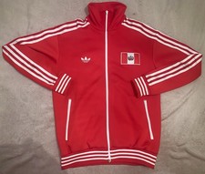 Felpa S Adidas Perù Vintage Rosso Bianco