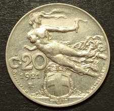 20 CENTESIMI LIRE 1921 FDC