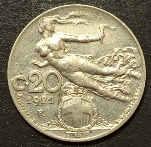 Centesimi lire 1921 fdc - centesimi,