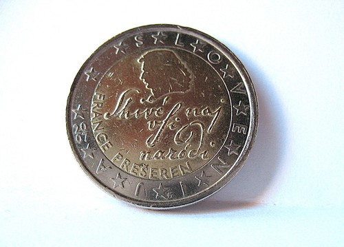Moneta euro slovenia - moneta, 2