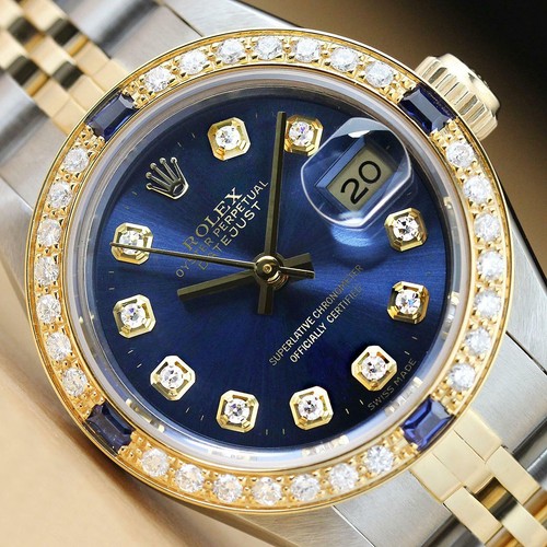 Rolex donna datejust 69173 - datejust, blu