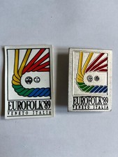 Scout Cngei Agesci set Distintivi Eurofolk 1989 plastica e metallo