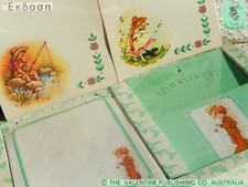 ? SARAH KAY Vintage 1980 Maxi Letter Set Carta Lettere Completa + Notes 1970 ?