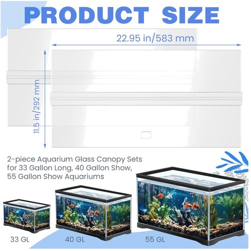 Set coperchi per acquario - per,