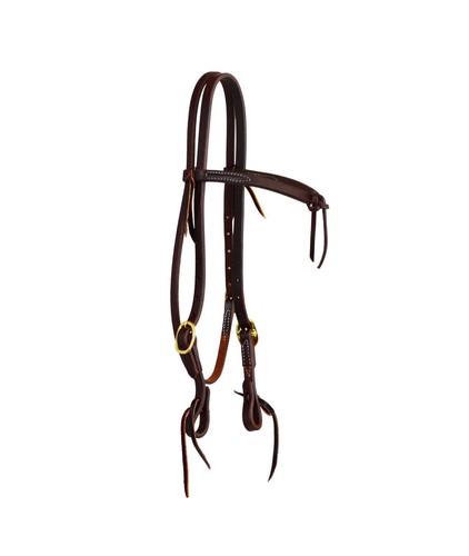 Testiera western cuoio - western,
