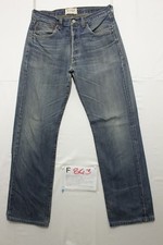 Levi's 501 (Cod. F843) Tg.46 W32  L34 orlo rifatto ACCORCIATO jeans usato.