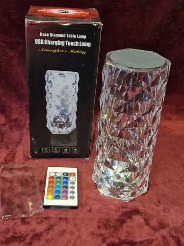 Led crystal table lamp diamond - led,
