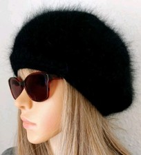 Berretto angora lavorato a