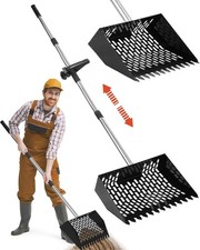 Scooter e rastrello per pollaio - Scopa per pollaio in metallo 2 in 1 per sabbia con 22 t