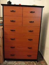 cassettiera IKEA usata, color ciliegio e nero, dimensioni max cm 126x84x40