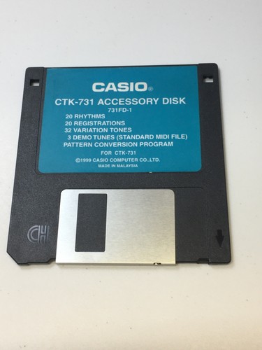 Casio ctk 731 - floppy, solo