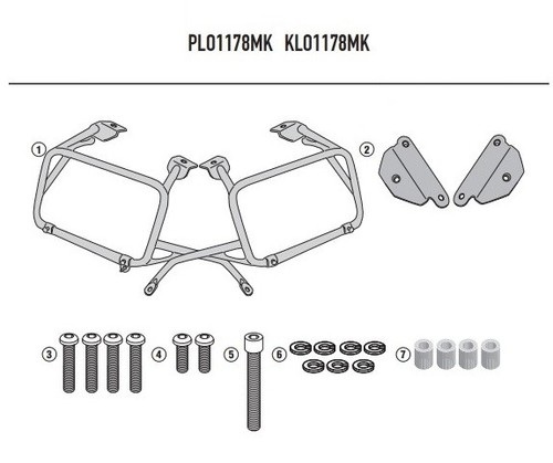 Kit portavaligie laterale - , givi