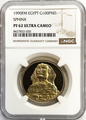 Moneta spinx 1990 oro - oro, egitto