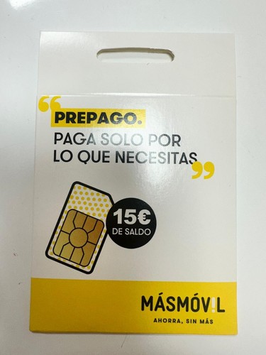 Tarjeta prepago masmovil 240 - tarjeta,