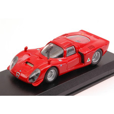 ALFA ROMEO 33.2 PROVA 1968 RED 1:43 Best Model Auto Competizione Modellino Nuovo