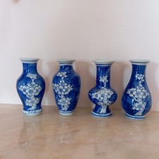 Vasi piccoli Blu dipinti mano