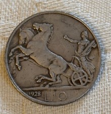 Moneta lire biga vittorio - biga,