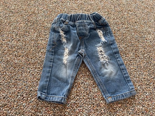 Jeans ragazzo blu effetto