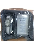 Orologio da Donna LADY'S W al Quarzo con Cinturino Bianco e Quadrante Decorato -