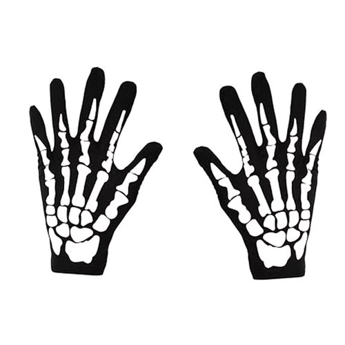 Guanti teschio halloween - guanti,