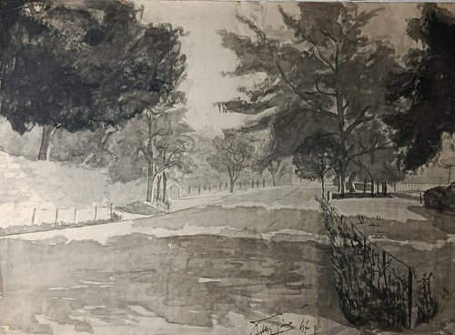Disegno originale paesaggio