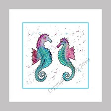 Cavalli di mare natura -