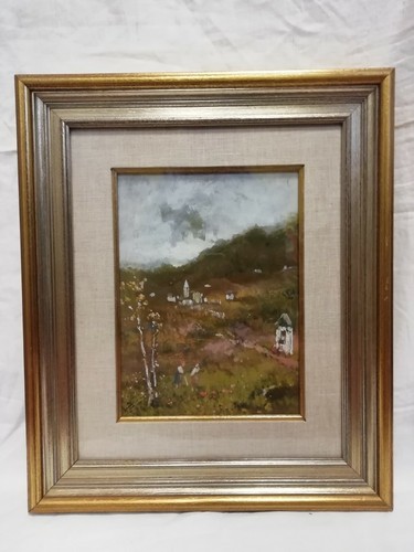 Dipinto paesaggio olio - , su