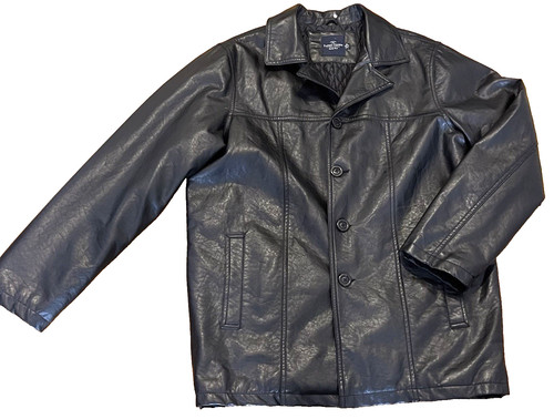 Giacca pelle nera vintage