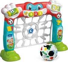 17954 Clementoni Baby Tira e Segna Goleador Rete da Calcio Elettronica con Luci