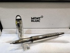 Rara penna a sfera Montblanc Meisterstuck colore argento edizione speciale limitata