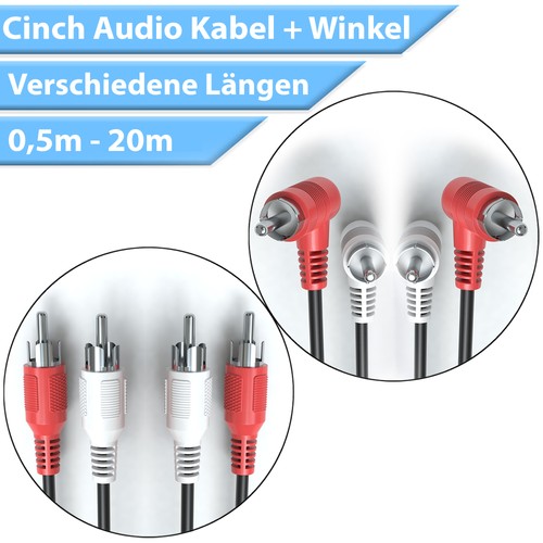 Cavo rca audio angolo - angolo, 2