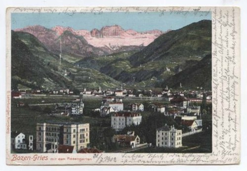 N368 cartolina bozen gries - , mi