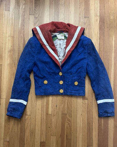Giacca nautica pelle - giacca, moschino