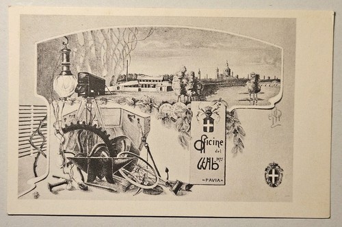 Cartolina militare officine - -,