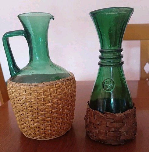 Brocca decanter vetro verde - e,